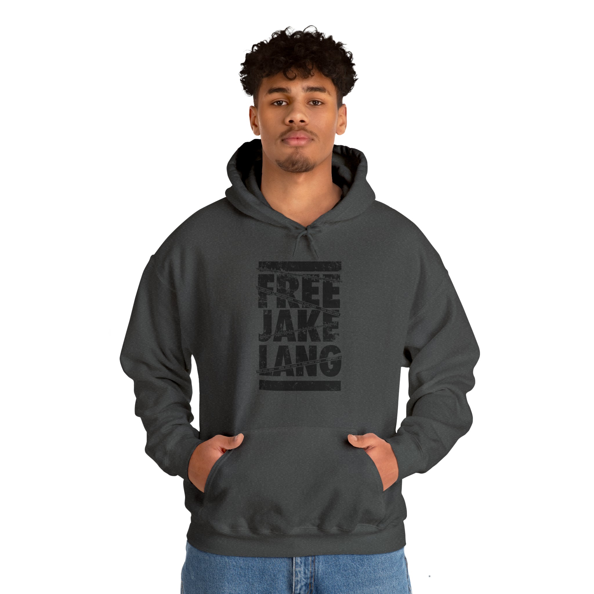 FREE JL CAUTION TAPE BLACK TEXT Hooded Sweatshirt