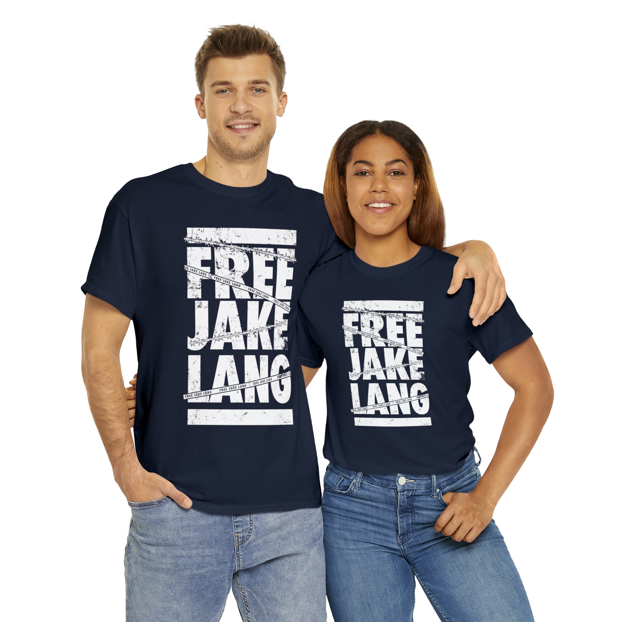 FREE JL CAUTION TAPE WHITE TEXT TSHIRT