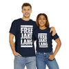 FREE JL CAUTION TAPE WHITE TEXT TSHIRT