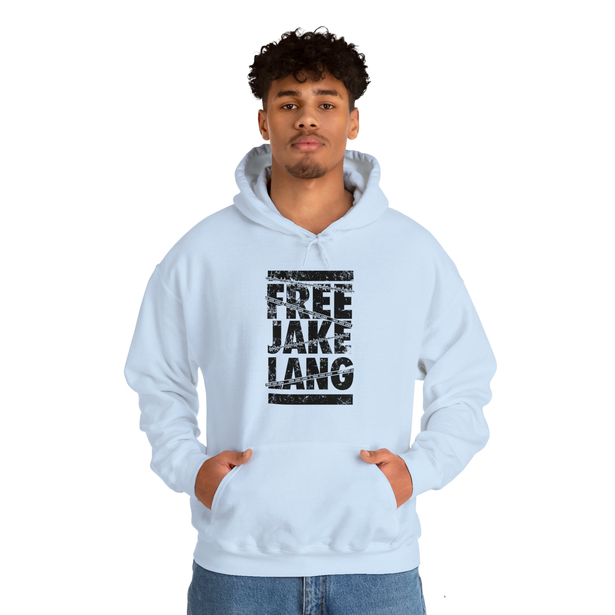 FREE JL CAUTION TAPE BLACK TEXT Hooded Sweatshirt