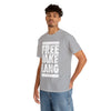 FREE JL CAUTION TAPE WHITE TEXT TSHIRT