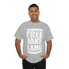 FREE JL CAUTION TAPE WHITE TEXT TSHIRT