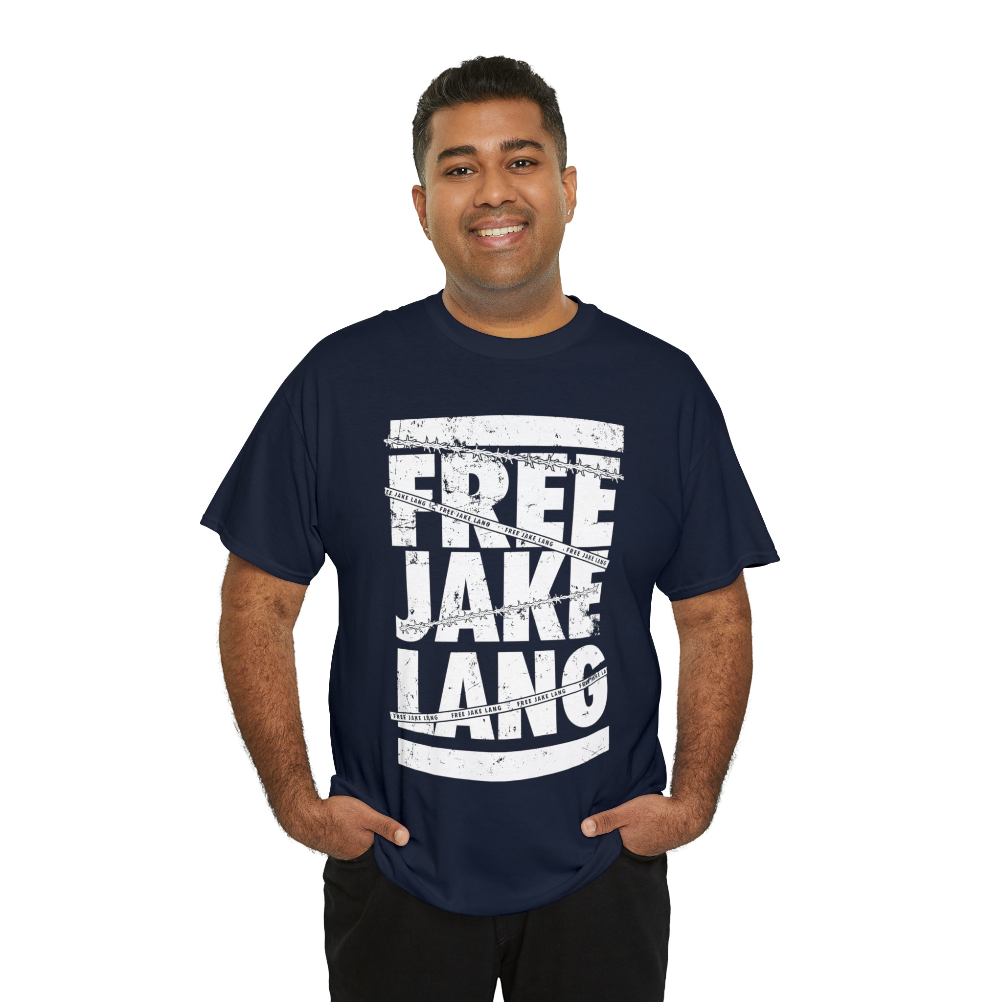 FREE JL CAUTION TAPE WHITE TEXT TSHIRT