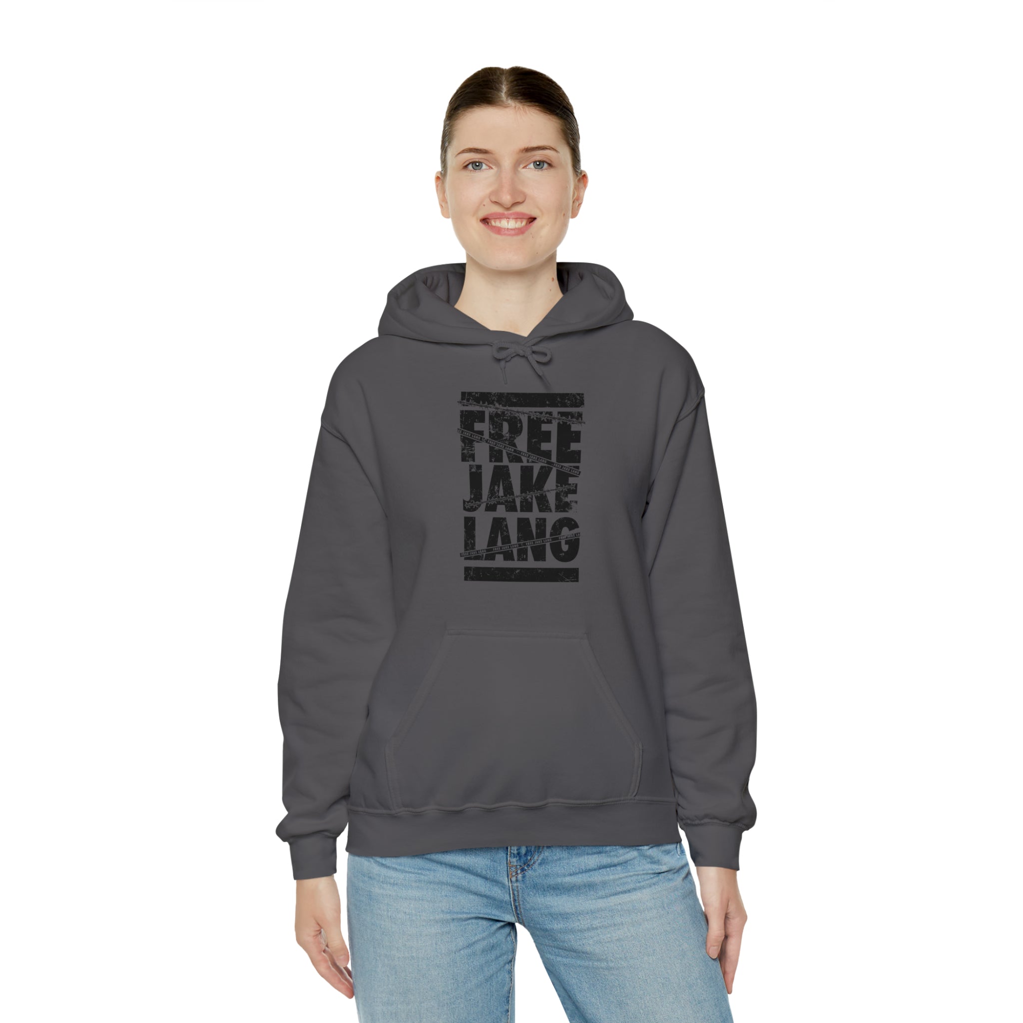 FREE JL CAUTION TAPE BLACK TEXT Hooded Sweatshirt