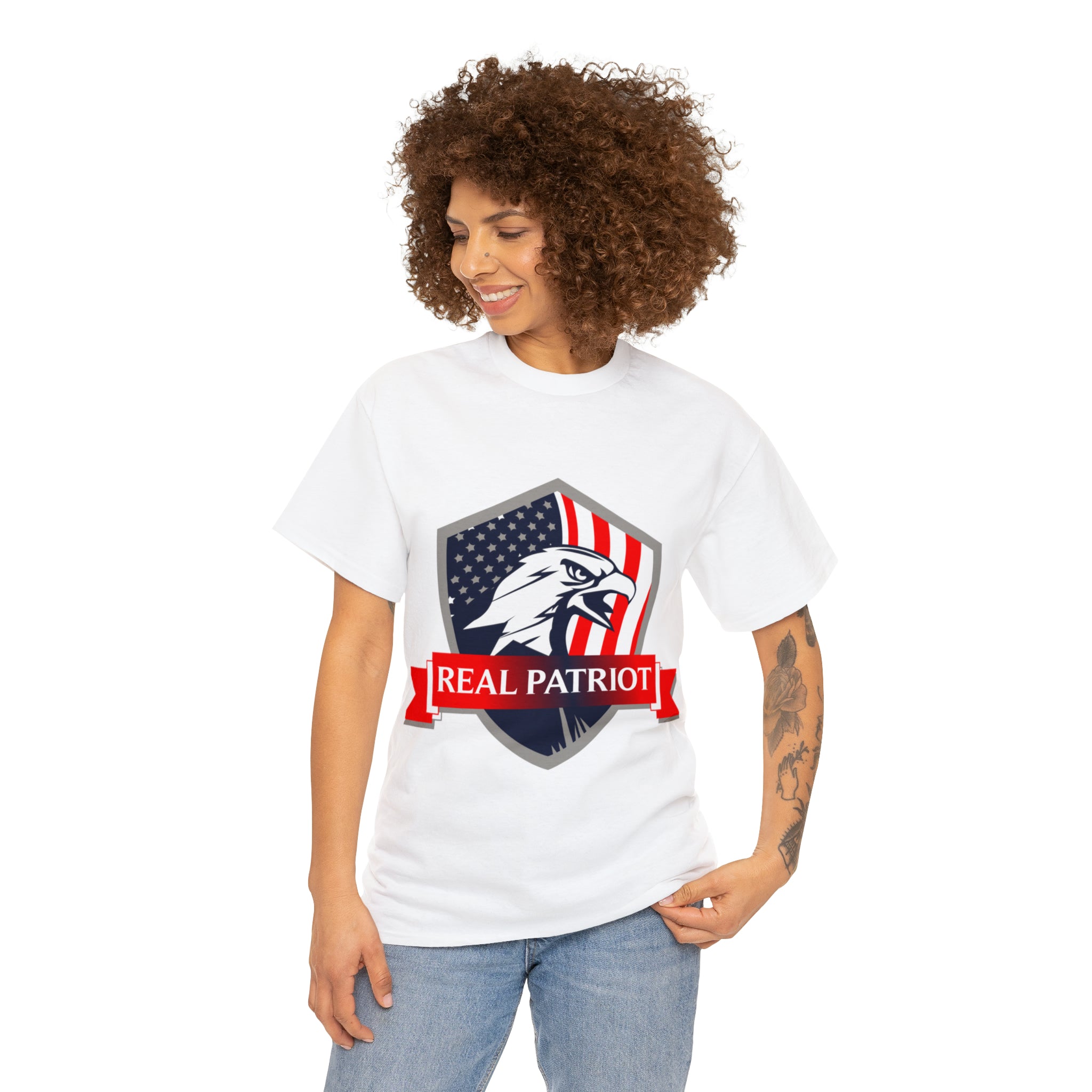 REAL PATRIOT HEAVY COTTON TEE