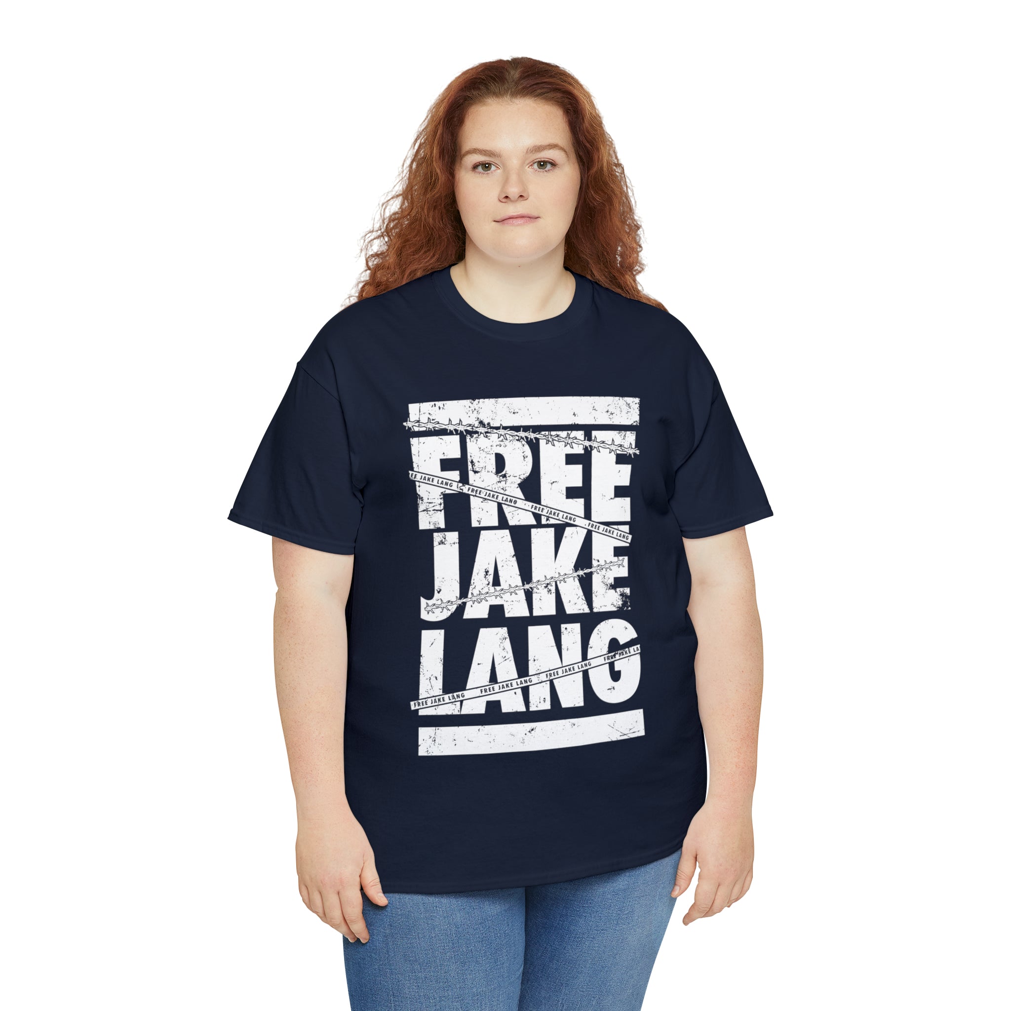 FREE JL CAUTION TAPE WHITE TEXT TSHIRT