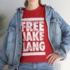 FREE JL CAUTION TAPE WHITE TEXT TSHIRT