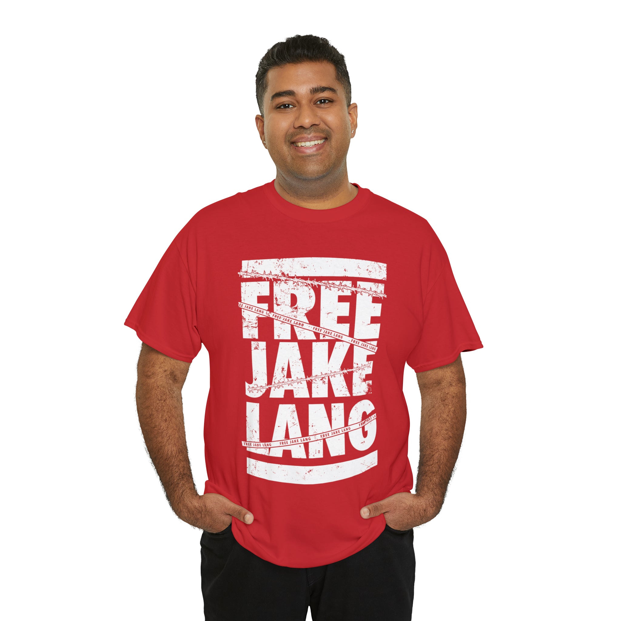 FREE JL CAUTION TAPE WHITE TEXT TSHIRT