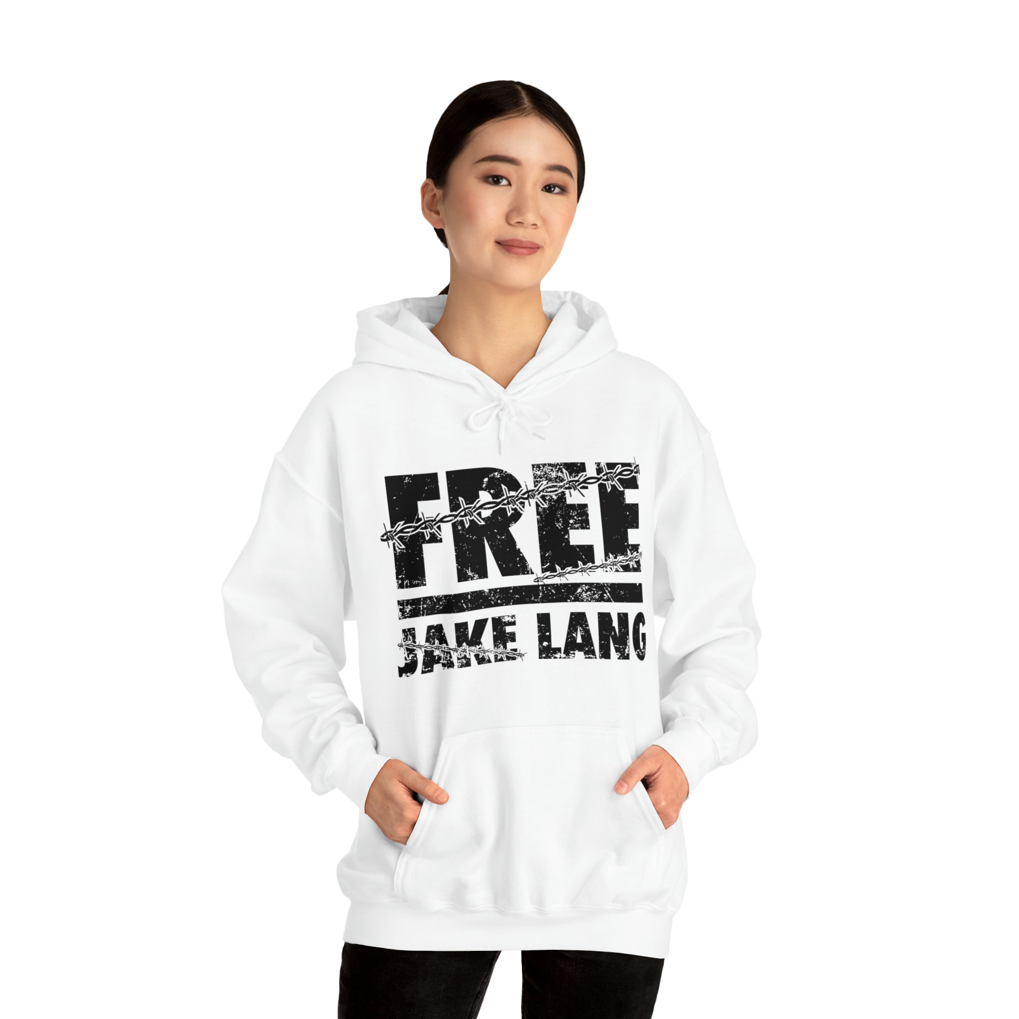 FREE JL BARBWIRE BLACK TEXT Hooded Sweatshirt