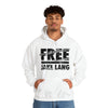 FREE JL BARBWIRE BLACK TEXT Hooded Sweatshirt