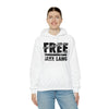 FREE JL BARBWIRE BLACK TEXT Hooded Sweatshirt