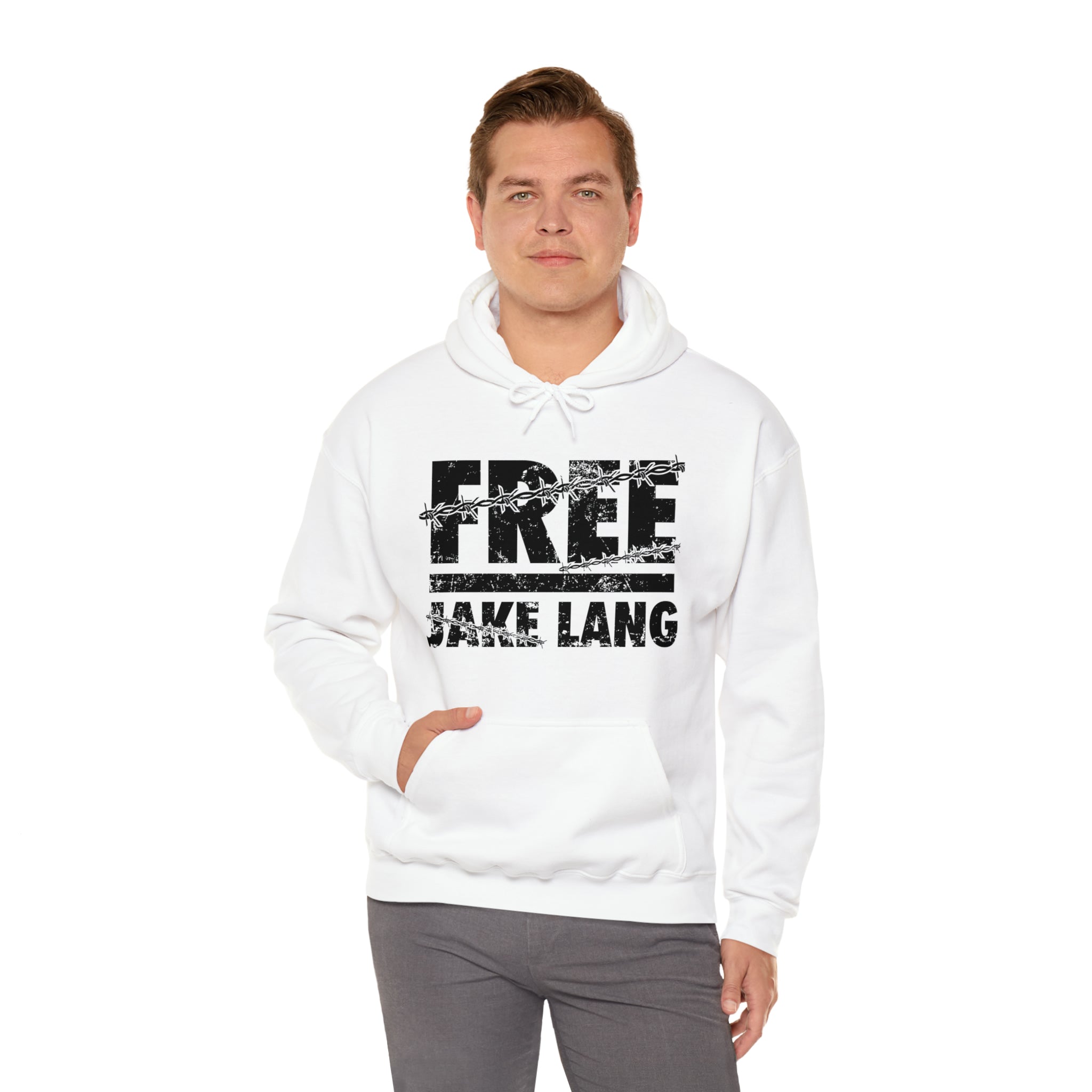 FREE JL BARBWIRE BLACK TEXT Hooded Sweatshirt